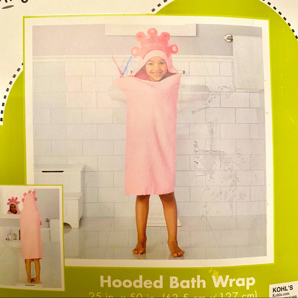 Princess jumping beans hooded bath wrap - Picture 3 of 4